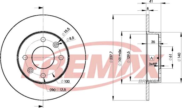 FREMAX BD-6947 - Гальмівний диск avtolavka.club