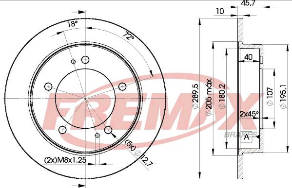 FREMAX BD-6971 - Гальмівний диск avtolavka.club