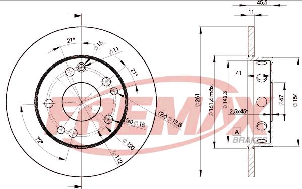 FREMAX BD-6460 - Гальмівний диск avtolavka.club