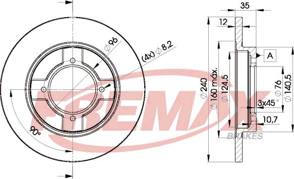 FREMAX BD-6580 - Гальмівний диск avtolavka.club