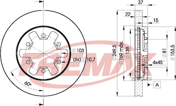 FREMAX BD-6013 - Гальмівний диск avtolavka.club