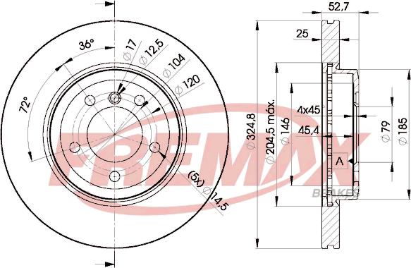 FREMAX BD-6071 - Гальмівний диск avtolavka.club