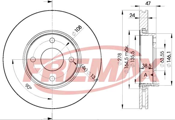 FREMAX BD-6785 - Гальмівний диск avtolavka.club