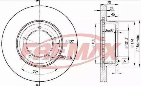 FREMAX BD-0902 - Гальмівний диск avtolavka.club