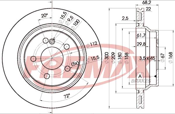 FREMAX BD-0910 - Гальмівний диск avtolavka.club