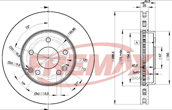 FREMAX BD-0410 - Гальмівний диск avtolavka.club