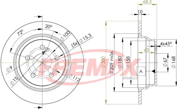 FREMAX BD-0413 - Гальмівний диск avtolavka.club