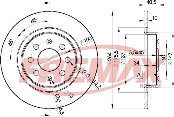 FREMAX BD-0592 - Гальмівний диск avtolavka.club