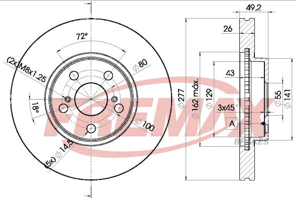 FREMAX BD-0504 - Гальмівний диск avtolavka.club