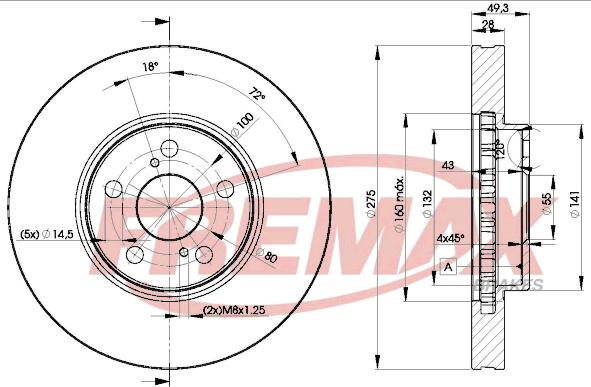 FREMAX BD-0600 - Гальмівний диск avtolavka.club