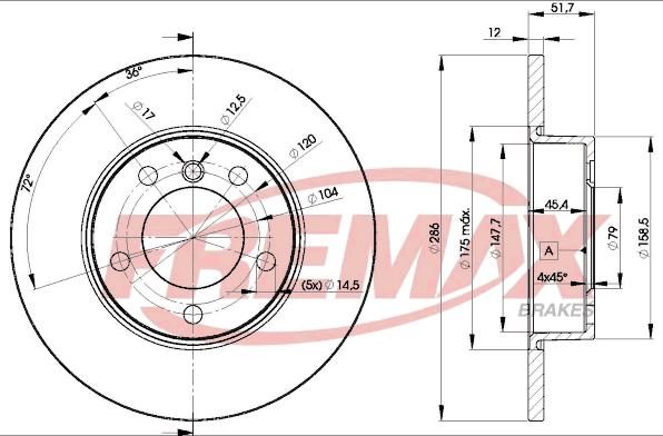 FREMAX BD-0673 - Гальмівний диск avtolavka.club