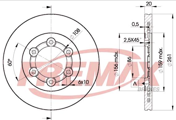 FREMAX BD-0005 - Гальмівний диск avtolavka.club