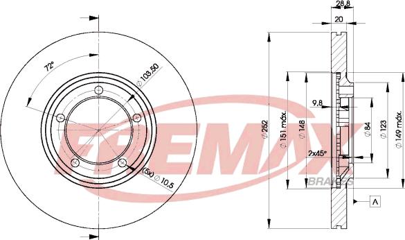 FREMAX BD-0100 - Гальмівний диск avtolavka.club