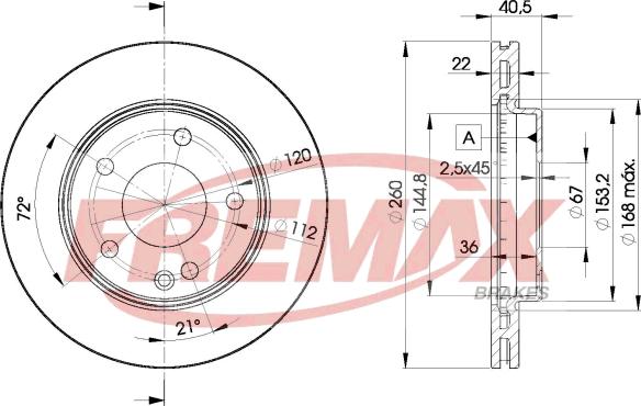 FREMAX BD-0113 - Гальмівний диск avtolavka.club