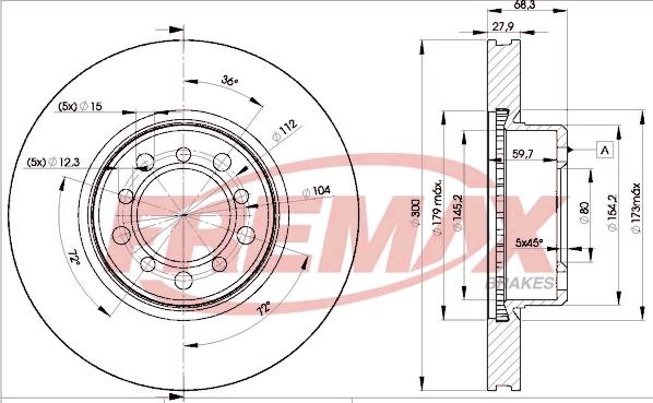 FREMAX BD-0805 - Гальмівний диск avtolavka.club