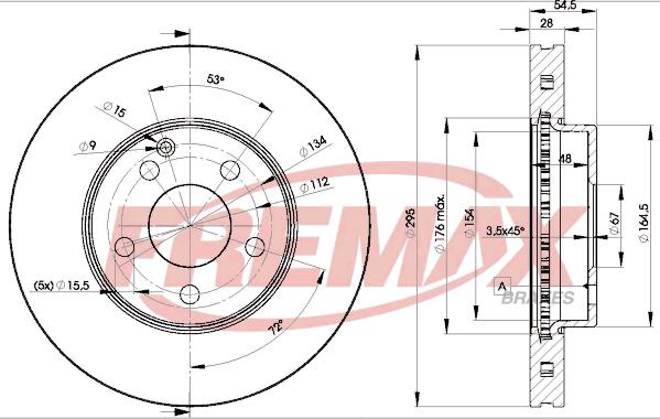 FREMAX BD-0812 - Гальмівний диск avtolavka.club