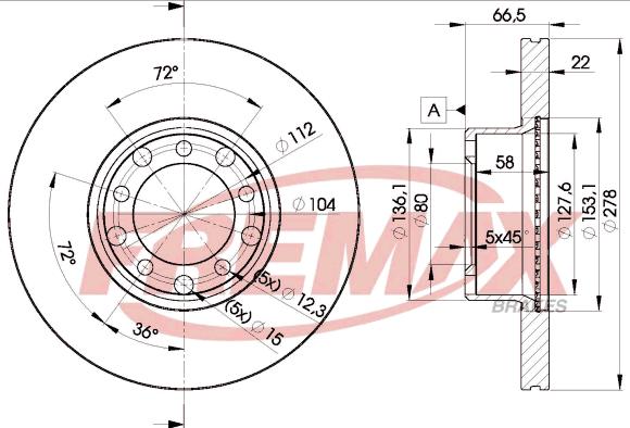 FREMAX BD-0205 - Гальмівний диск avtolavka.club