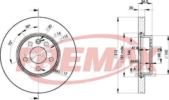 FREMAX BD-1530 - Гальмівний диск avtolavka.club