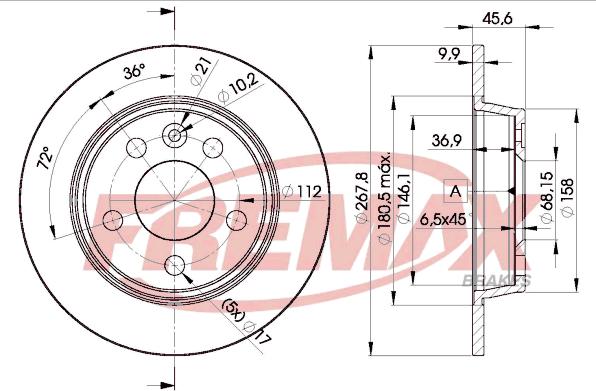 FREMAX BD-1094 - Гальмівний диск avtolavka.club