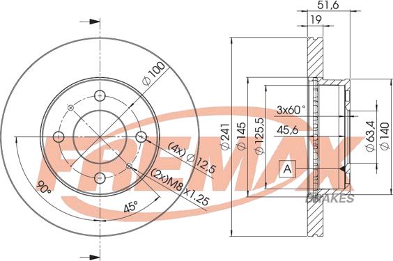 FREMAX BD-1008 - Гальмівний диск avtolavka.club