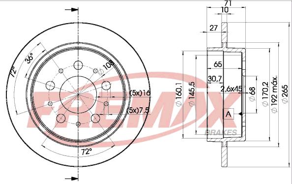 FREMAX BD-1895 - Гальмівний диск avtolavka.club