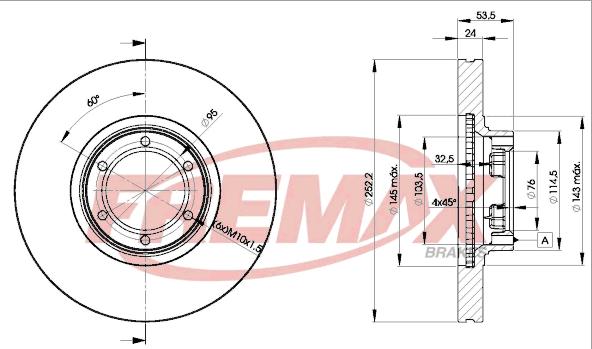 FREMAX BD-1367 - Гальмівний диск avtolavka.club