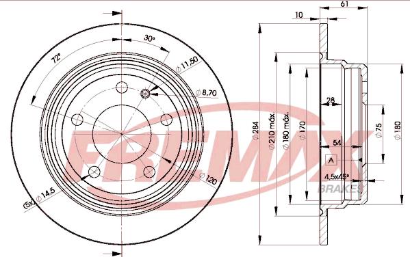 FREMAX BD-1387 - Гальмівний диск avtolavka.club