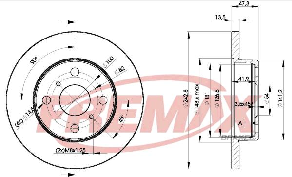 FREMAX BD-1216 - Гальмівний диск avtolavka.club