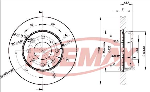 FREMAX BD-1701 - Гальмівний диск avtolavka.club