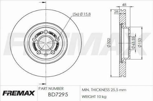 FREMAX BD-8009-KT - Гальмівний барабан avtolavka.club