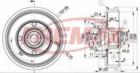 FREMAX BD-8009 - Гальмівний барабан avtolavka.club