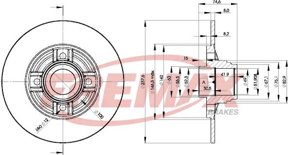 FREMAX BD-8078 - Гальмівний диск avtolavka.club