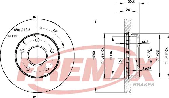 FREMAX BD-8109 - Гальмівний диск avtolavka.club