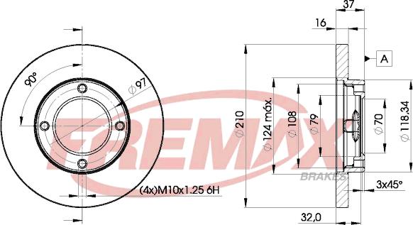 FREMAX BD-8702 - Гальмівний диск avtolavka.club