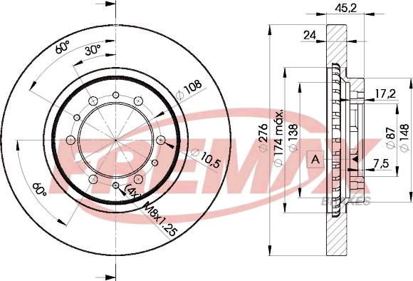 FREMAX BD-8716 - Гальмівний диск avtolavka.club