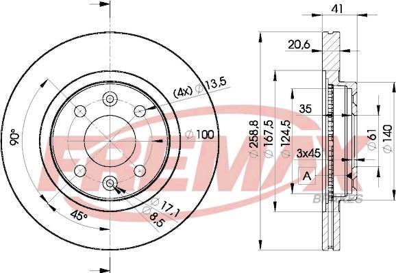 FREMAX BD-3550 - Гальмівний диск avtolavka.club