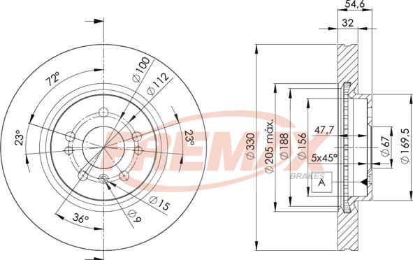 FREMAX BD-3507 - Гальмівний диск avtolavka.club