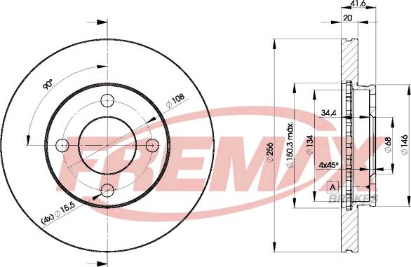 FREMAX BD-3638 - Гальмівний диск avtolavka.club