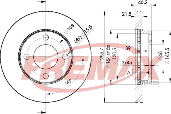 FREMAX BD-3633 - Гальмівний диск avtolavka.club