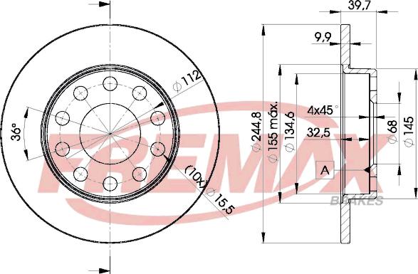 FREMAX BD-3637 - Гальмівний диск avtolavka.club