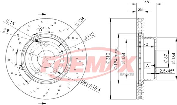 FREMAX BD-3054 - Гальмівний диск avtolavka.club