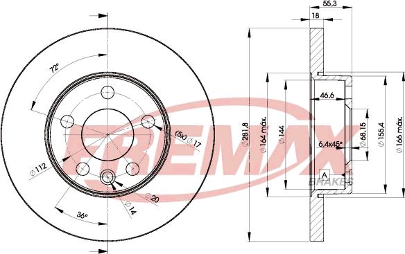 FREMAX BD-3018 - Гальмівний диск avtolavka.club