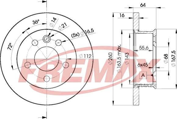 FREMAX BD-3013 - Гальмівний диск avtolavka.club