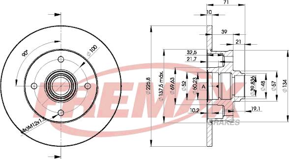 FREMAX BD-3393 - Гальмівний диск avtolavka.club