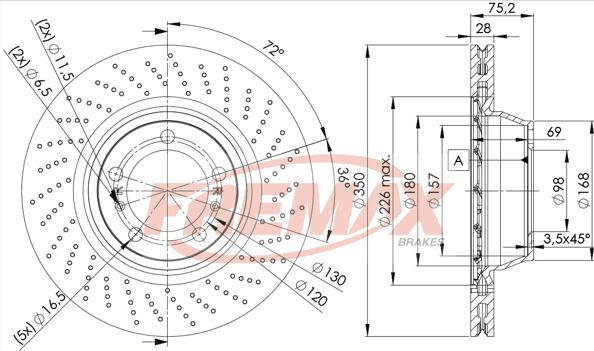 FREMAX BD-3319 - Гальмівний диск avtolavka.club