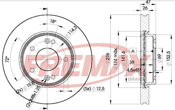 FREMAX BD-3290 - Гальмівний диск avtolavka.club