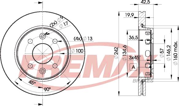 FREMAX BD-3253 - Гальмівний диск avtolavka.club