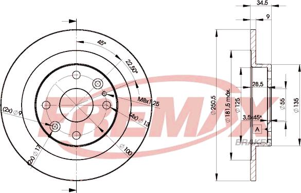 FREMAX BD-3257 - Гальмівний диск avtolavka.club