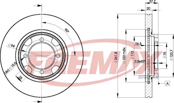 FREMAX BD-3264 - Гальмівний диск avtolavka.club