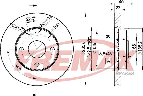 FREMAX BD-3265 - Гальмівний диск avtolavka.club